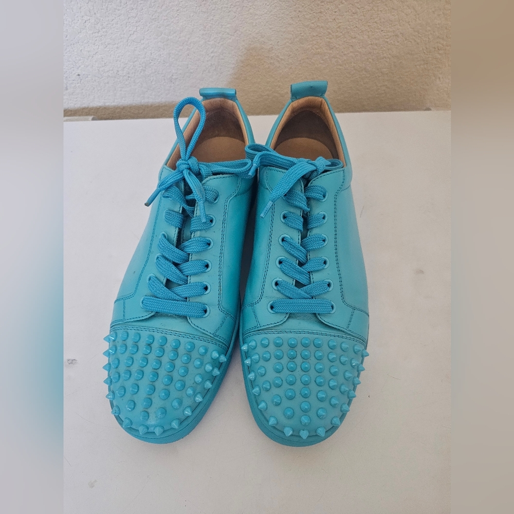 Vibrant Blue Studded Christian Louboutin Sneakers
